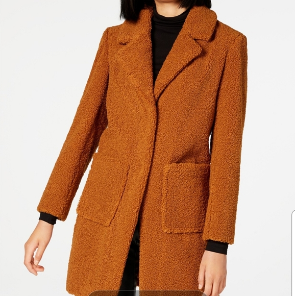 French Connection Walker Teddy Coat XS - Picture 2 of 8